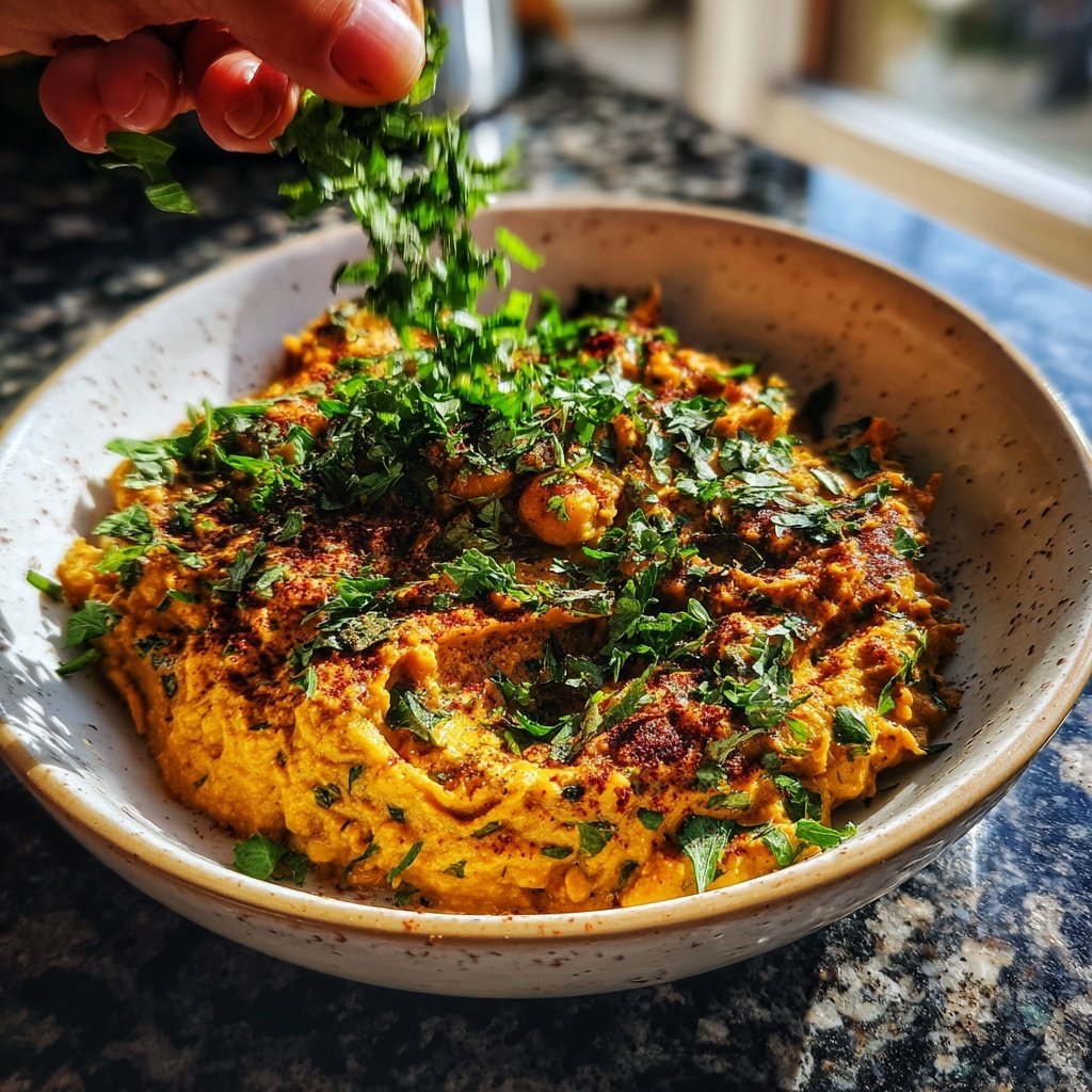 Mittagessen mit Kichererbsen