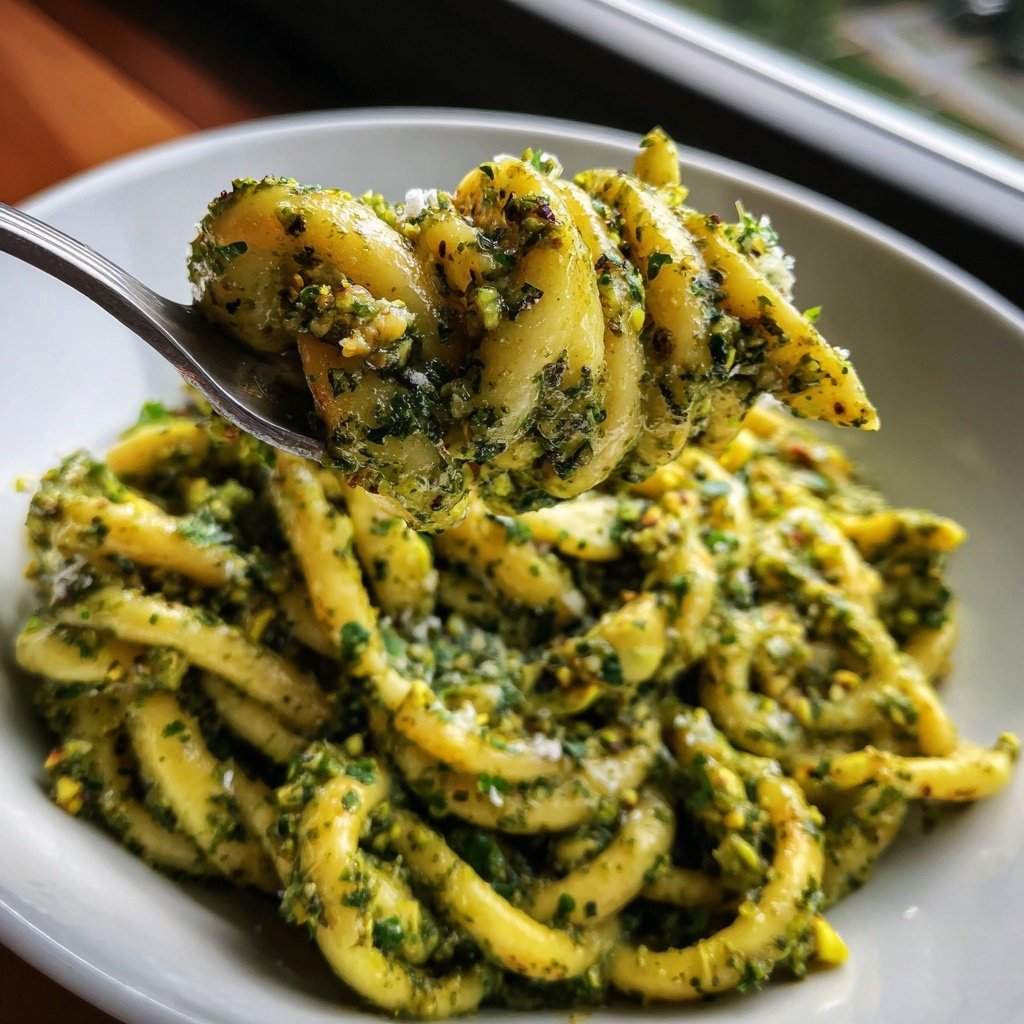 Pasta mit Pistazienpesto