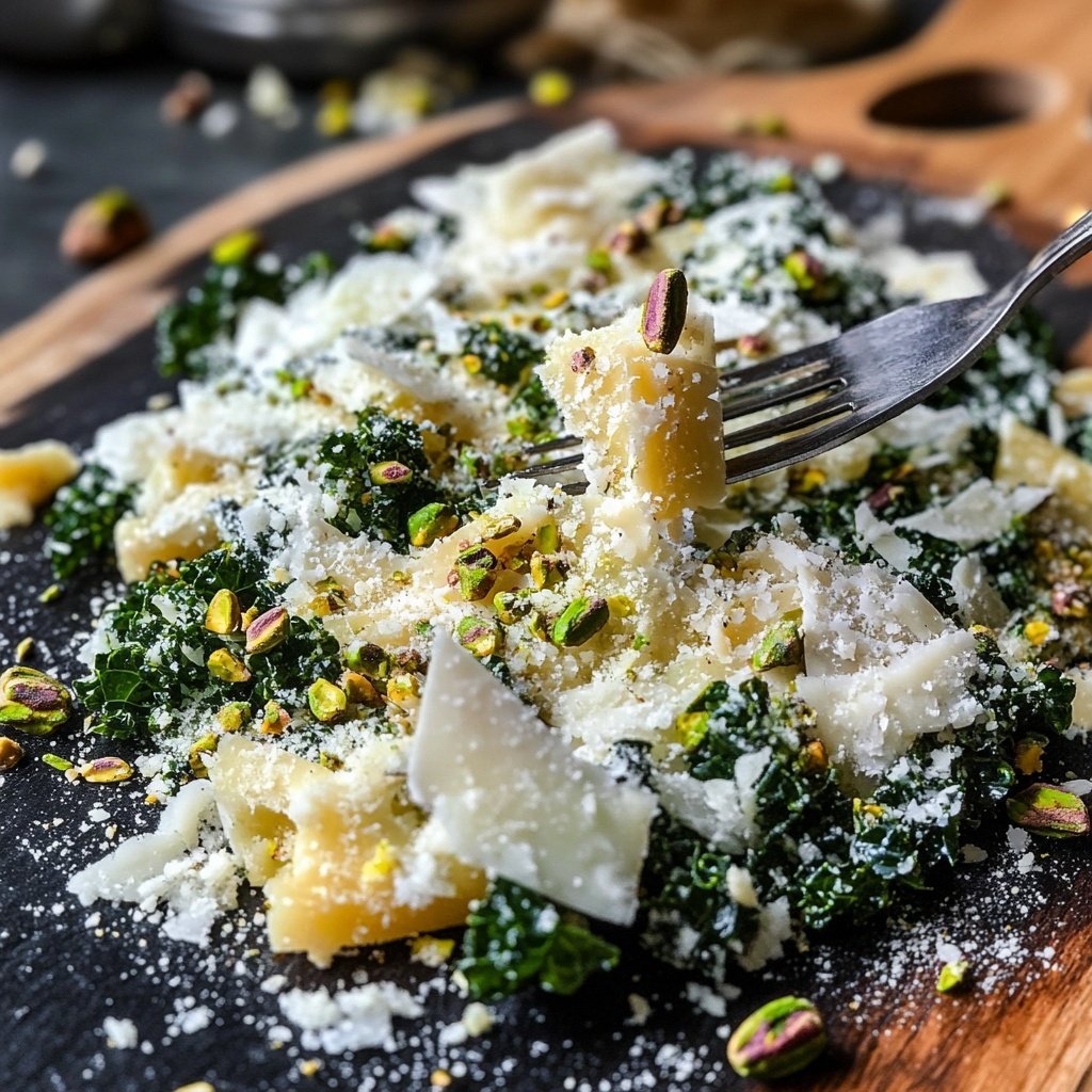 Parmesan-Pistazien-Kale-Salat