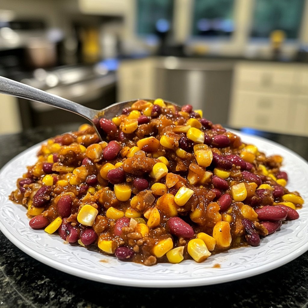 Chili sin Carne mit Mais