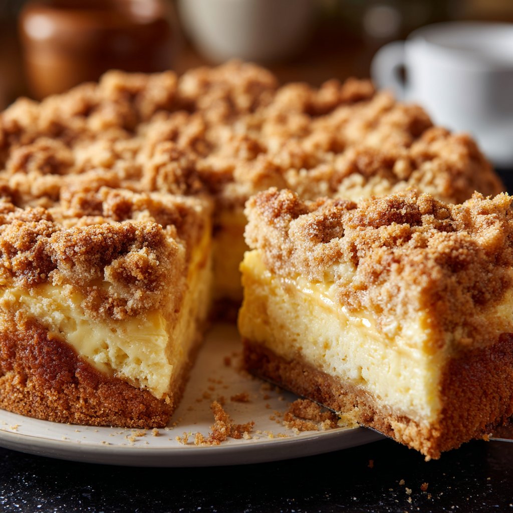 Streuselkuchen Mit Vanillepudding