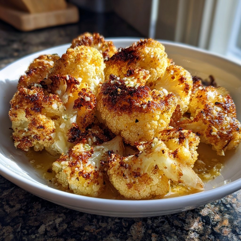 Blumenkohl mit Knoblauchbutter