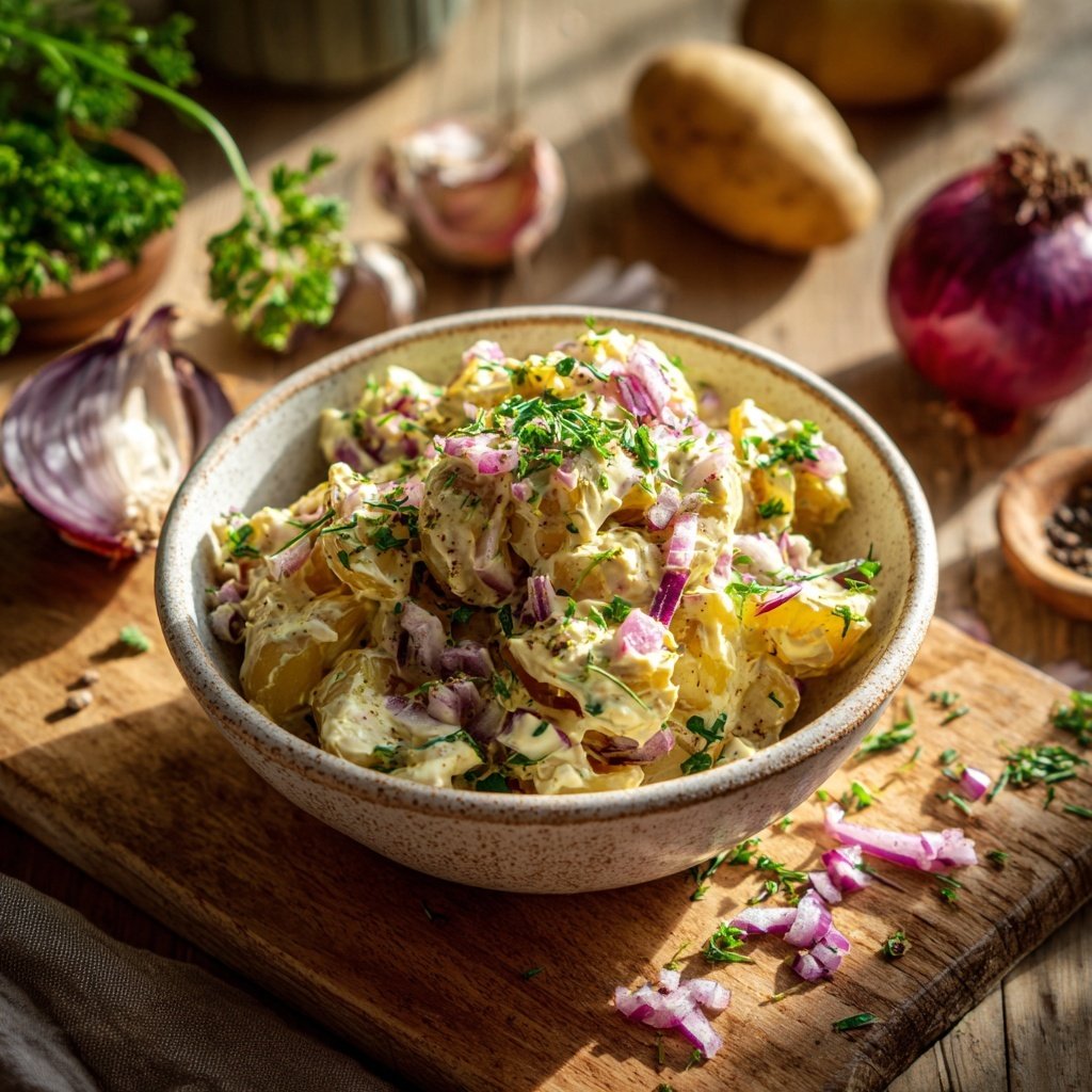 Kartoffelsalat Zum Grillen Mit Senf Dressing