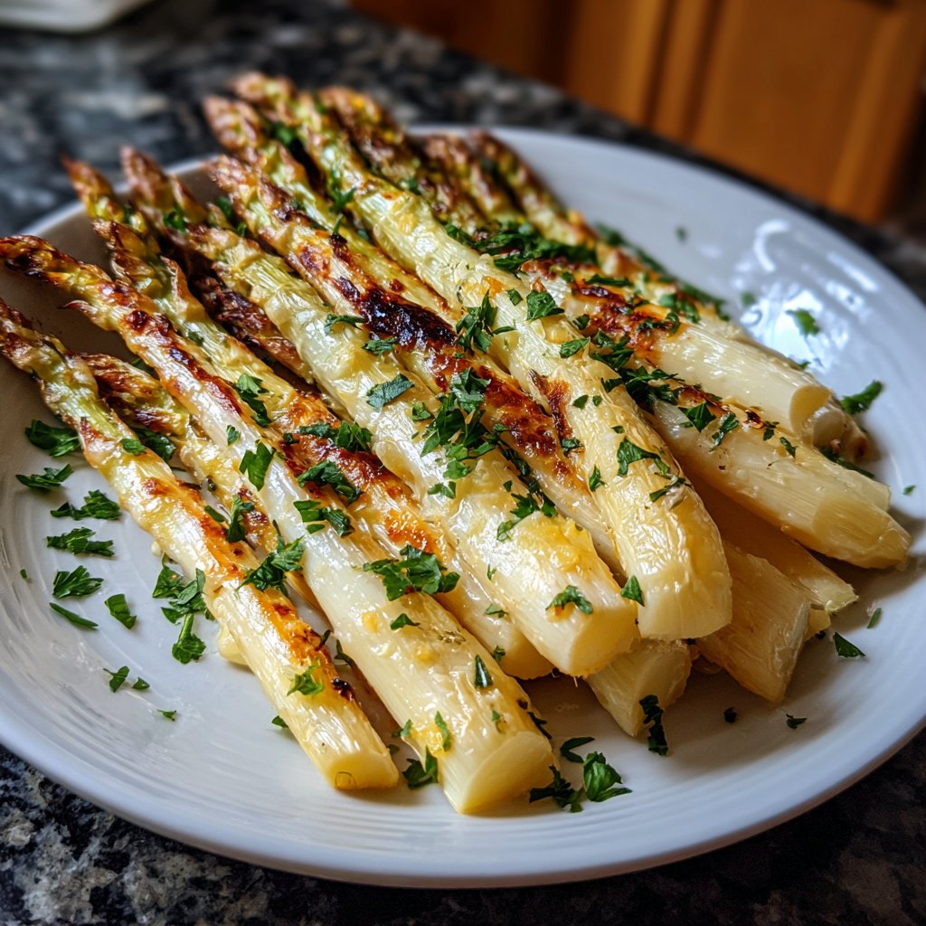 Grüner Spargel Aus Dem Ofen