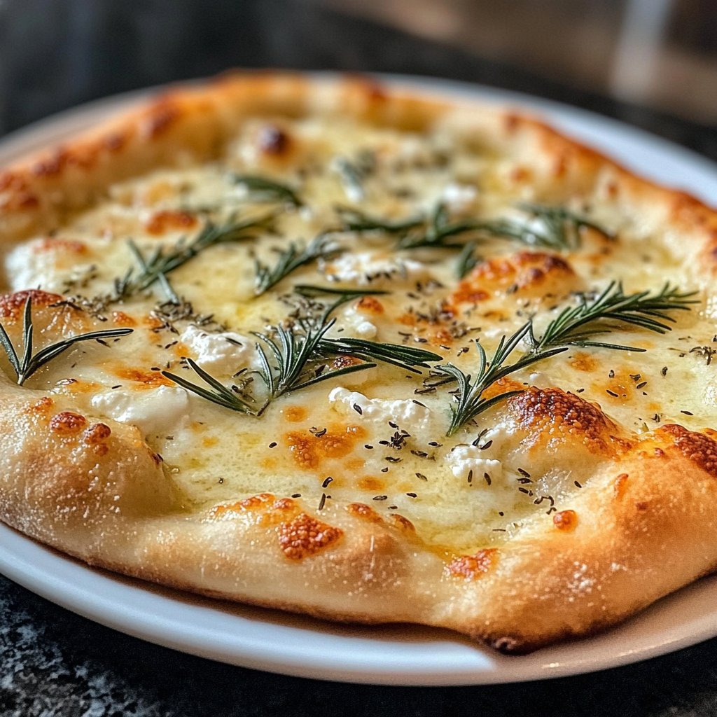 Pizza Bianca mit Rosmarin