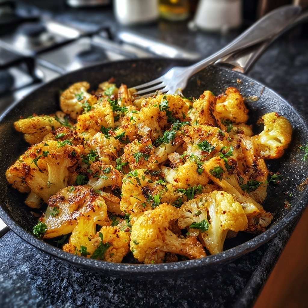 Blumenkohl Pfanne Mit Kreuzkümmel