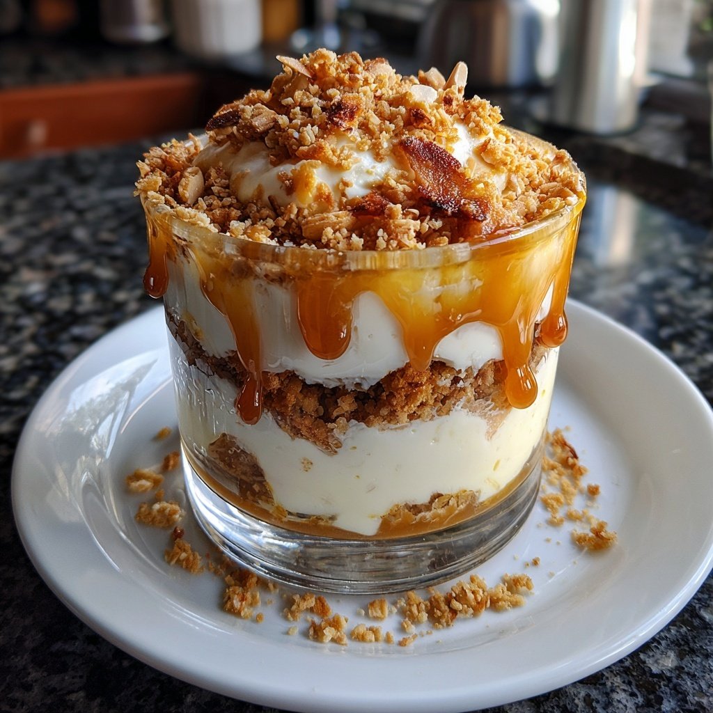 Bienenstich-Dessert im Glas