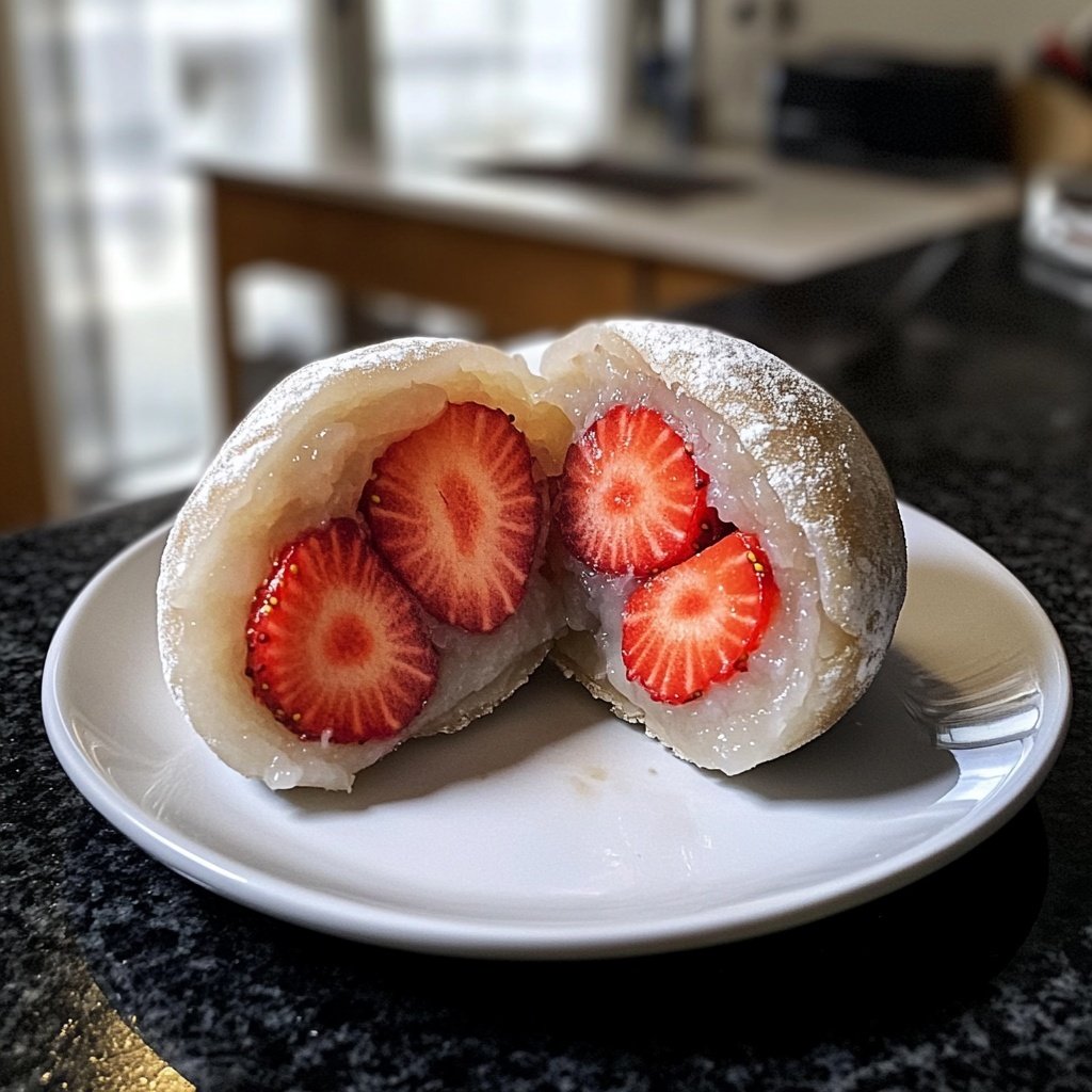 Erdbeer-Mochi